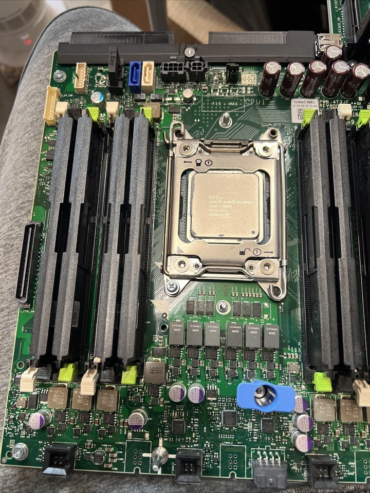 Dell 020HJ Server Motherboard  Heatsink Network Card Raid Controller w/ e5-2603v - Image 2 of 4