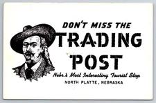 Vintage Postcard NE North Platte Trading Post Tourist Stop Chrome ~13453