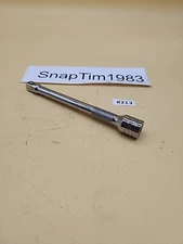 Snap-on Tools  3/8" Drive 6" Long Chrome Knurled Socket Extension  FXK6 USA 