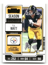 2023 Panini Contenders - Season Ticket #85 T.J. Watt