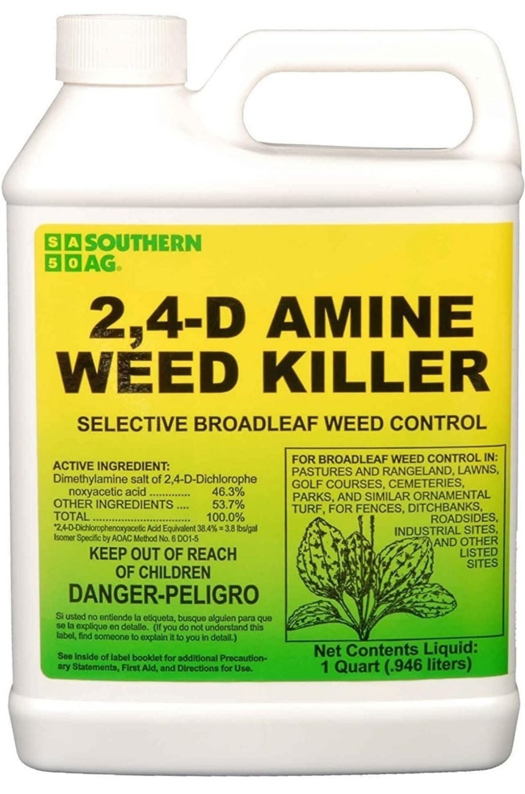 Southern AG Lawn Weed Killer w/ TRIMEC (2,4D, DiCamba, Bahia) 1 Quart eBay