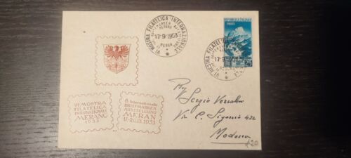 Repubblica 1953 - Festa della Montagna Usato su Piego Postale - Photo 1/2