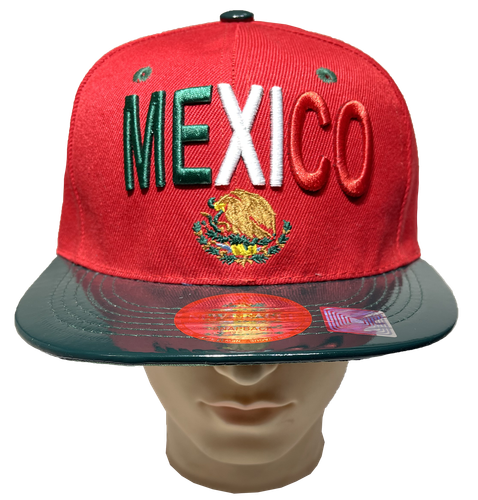 Baseballmütze Mexiko Bundesadler Flagge bestickt Druckknopflasche verstellbar Posten - Bild 7 von 19