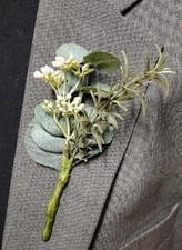 Rustic Wedding Style Boutonniere, Wedding Accessories, Prom