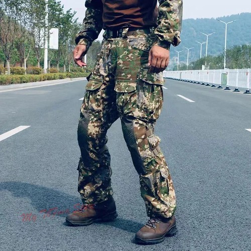Pantaloni da allenamento tattici mimetici mimetici mimetici anti-infrarossi per tutti i terreni tedeschi FleckTarn - Foto 23 di 30