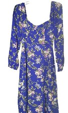 Forever 21 Floral Midi Dress Blue NEW WITH TAGS, NEVER USED. FREE SHIPPING