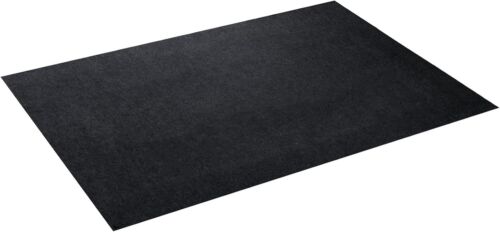 Under Grill Mat 36x60 Inch, BBQ Grilling Pad Floor Mat, Black