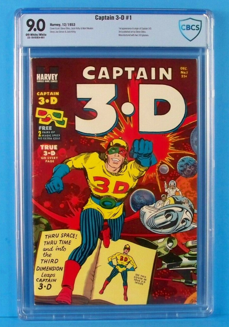Captain 3-D #1 Harvey 1953 Jack Kirby, Joe Simon & Steve Ditko