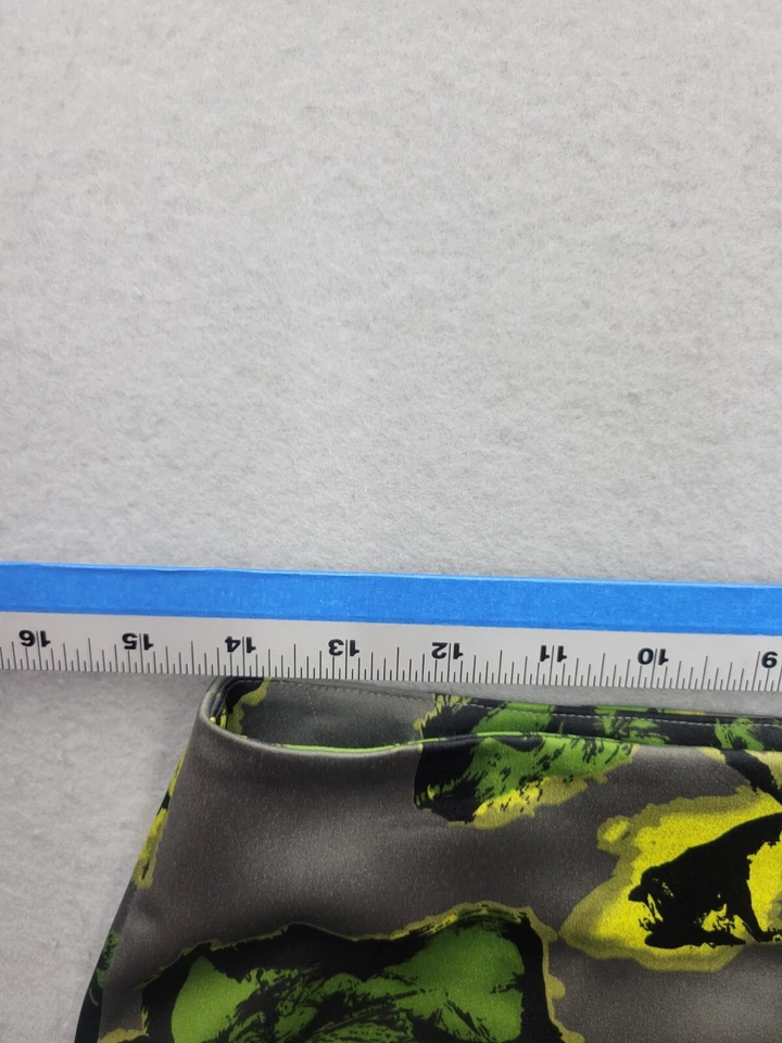 Falda corta tejida Mac & Jac para mujer 8 verde/gris línea A floral mezcla de poliéster Foto 4 de 4