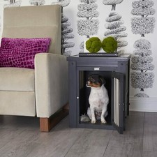 Decorative Dog Kennel Pet Crate Indoor Puppy Cage End Table Indoor Doggy House