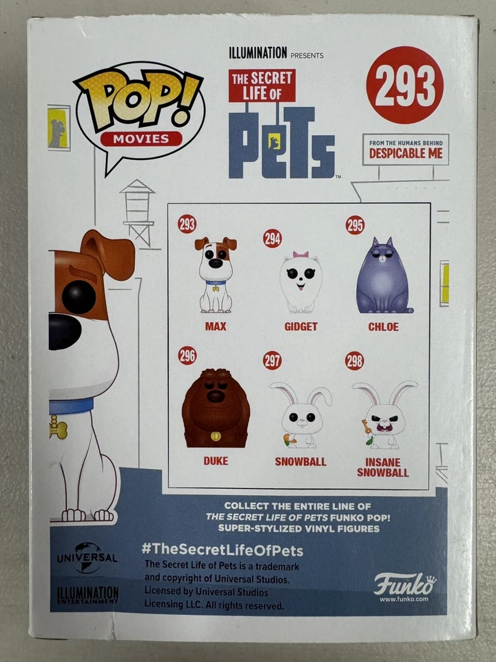 Max (Flocked) 293 ~ The Secret Life of Pets ~ Vinilo Funko Pop + PROTECTOR GRATIS Foto 3 de 4