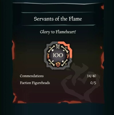 Sea of thieves Boost 0-100 lvl PVP Servants of the Flame  | Custom Order