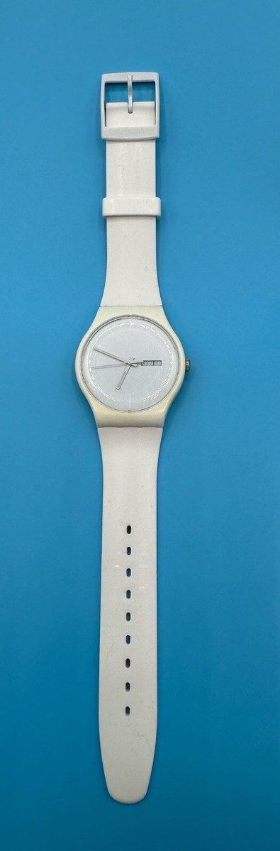 Swatch V8 #IP18 Watch White Unisex Swiss Made | eBay