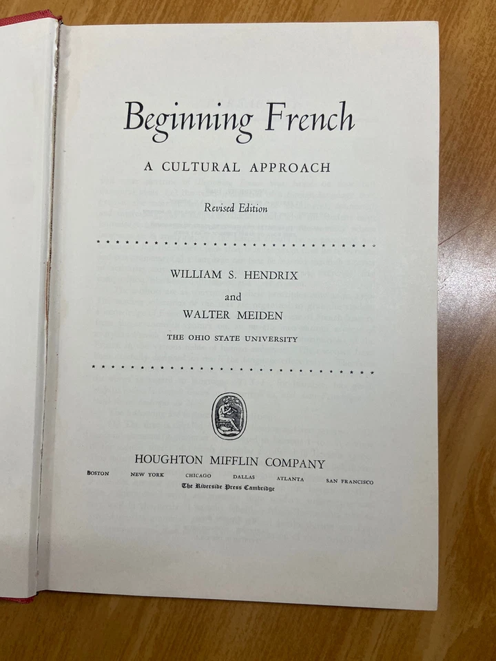 Beginning French A Cultural Approach Revised Edition Hendrix Meiden 1948 - Image 3 of 3