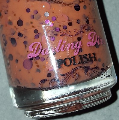 NEW! DARLING DIVA Indie nail polish lacquer top coat in TIPSY ~ Pumpkin Orange