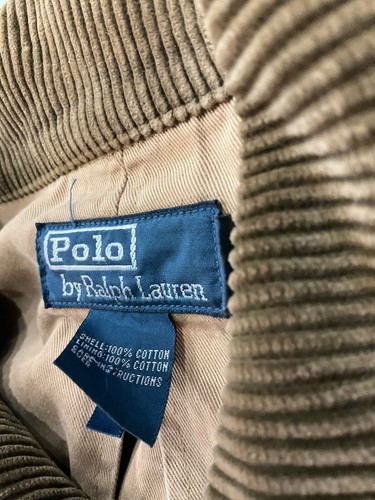 VTG Polo Ralph Lauren Jacket Mens L Field Bird Hunting Safari Corduroy Collar - Picture 5 of 12