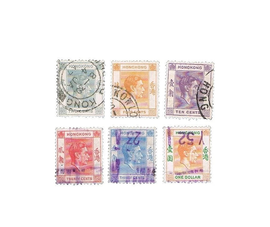 多色各个英国殖民地和领土邮票