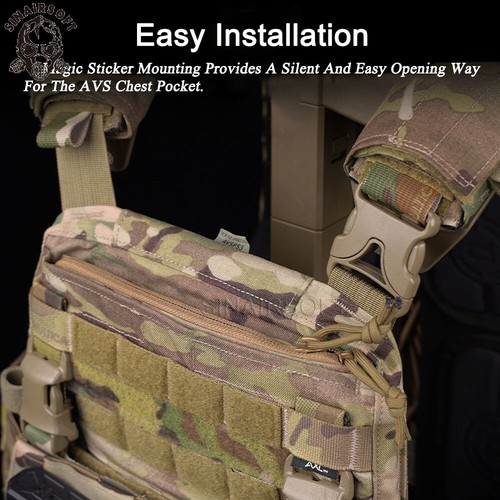 Tactical Double YKK Zipper Insert Pouch Pocket Zip Cover For JPC2.0 CPC AVS Vest - Picture 7 of 21