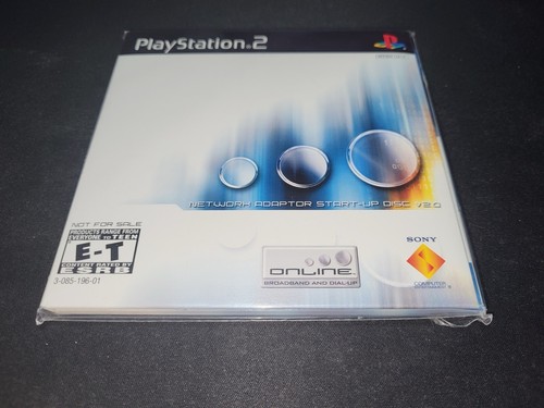 PlayStation 2 Network Adaptor Start-Up Disc V2.0 Playstation 2 PS2 Brand New!