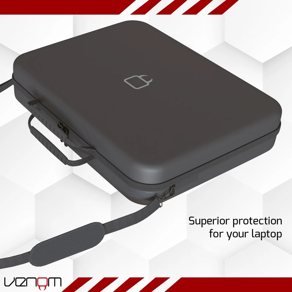 Venom 18-inch Laptop Case - Hard EVA Shell with Soft Padded Interior Compartment - Image 3 of 4