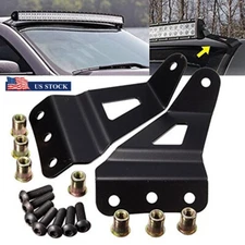Steel Off-road Roof LED Light Strip Bracket Light Bar Holder Mounting Stand Kit