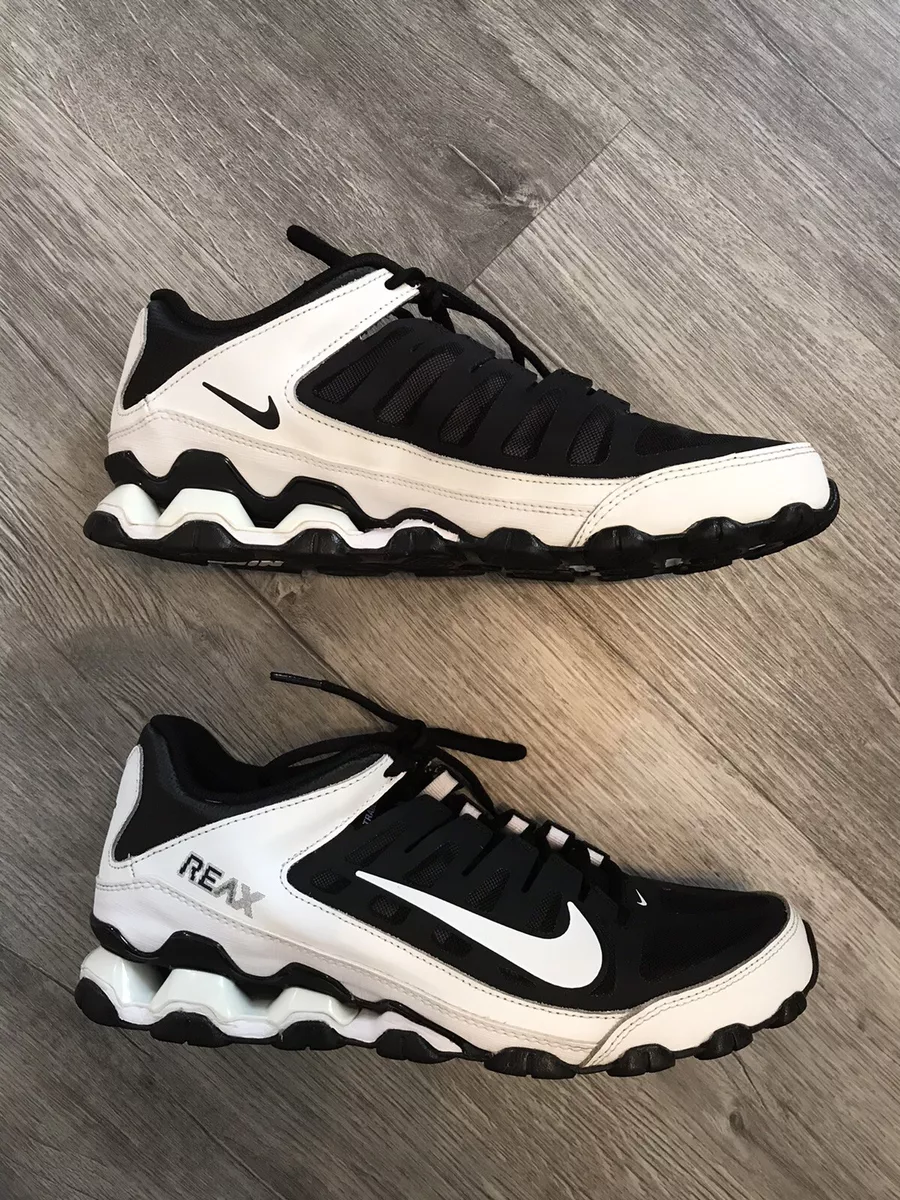 Nike Reax 8 TR Mesh Men s Black White Size 9 Athletic Running