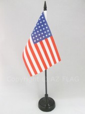DRAPEAU DE TABLE USA 48 ÉTOILES 15x10cm - PETIT DRAPEAUX DE BUREAU AMÉRICAIN - E