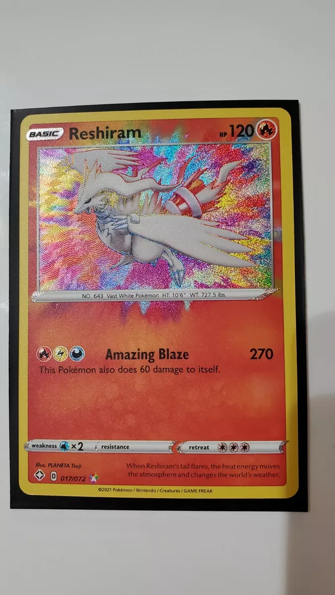 Reshiram - 017/072 Shining Fates AMAZING RARE Pokemon - NM/MINT