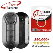 Remote Shell Case Pad Replacement No Electronics For Fiat 3b (LTQF12AM433TX)