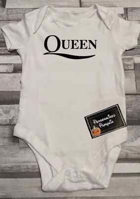 Queen Baby vest. Metal. Rocker. Goth. Emo. Music