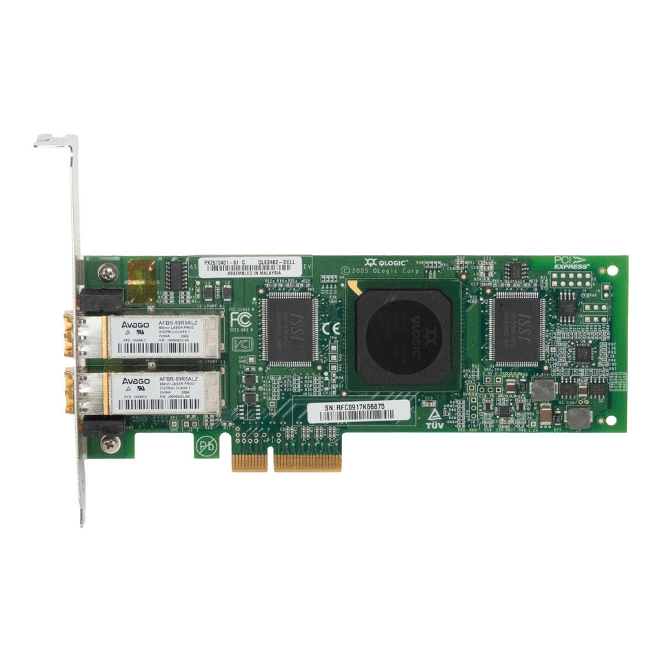 Network Cards Dell 0DH226 QLE2462-DELL PX2510401-61 C Dual FC LC 4Gb Pcie x4 - Image 3 of 3