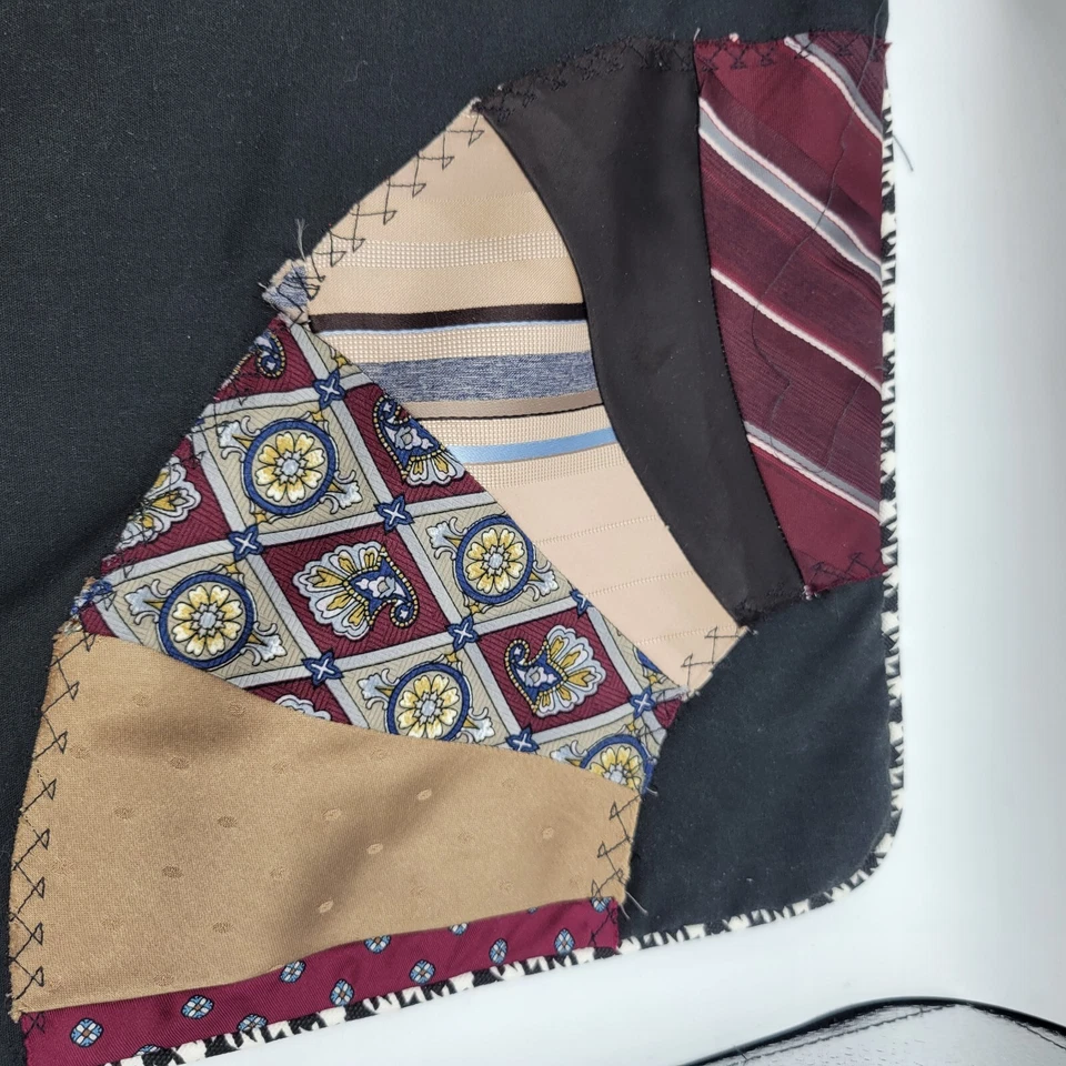 Funda de almohada vintage hecha a mano de 16" cuadrada recuperada para hombre Foto 4 de 4