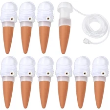 10 Pack Plant Watering Stakes Automatic Devices Self Drip Irrigation Slow Rel...