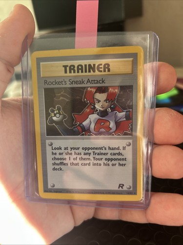 Pokemon Card Rocket's Sneak Attack Team Rocket 16/82 Rare Holo TCG 2000