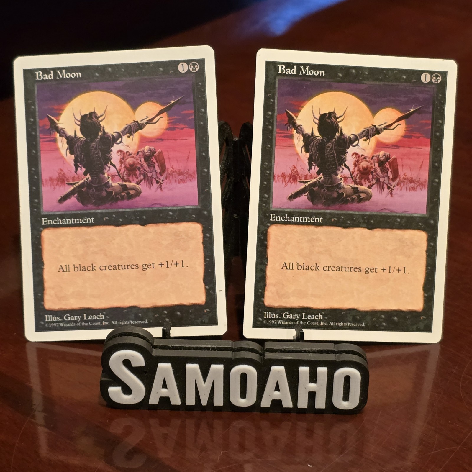 Bad Moon x2 Fifth Edition Magic: The Gathering Moderate Played