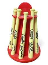 Vintage Louisville Slugger Mini Bat Plastic 10-Bat Coin Bank