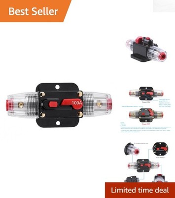 STETION 100 Amp Resettable Fuse for 12-24V Car Audio System Overload Protection