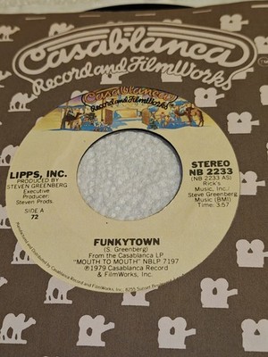 LIPPS, INC. - Funky Town/All Night Dancing 45.  *1979 Casablanca Records# NB2233
