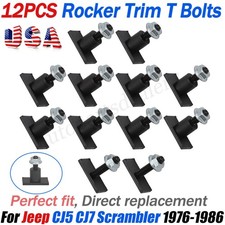 For Jeep Rocker Trim Molding T Bolts Cj5 Cj7 Scrambler 1976-86 T-bolts Set Of 12 For Jeep Rocker Trim Molding T Bolts Cj5 Cj7 Scrambler 1976-86 T-bolts Set Of 12
