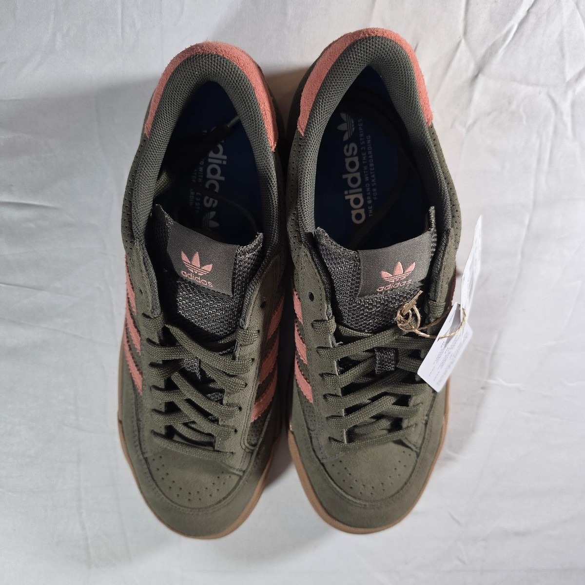 Adidas Nora Shoes Mens Size 10 Green Pink Suede Low Top Sportswear Shoe Gum Sole Adidas Nora Shoes - Olive Strata/Wonder Clay/Gum – Daddies  main image 4