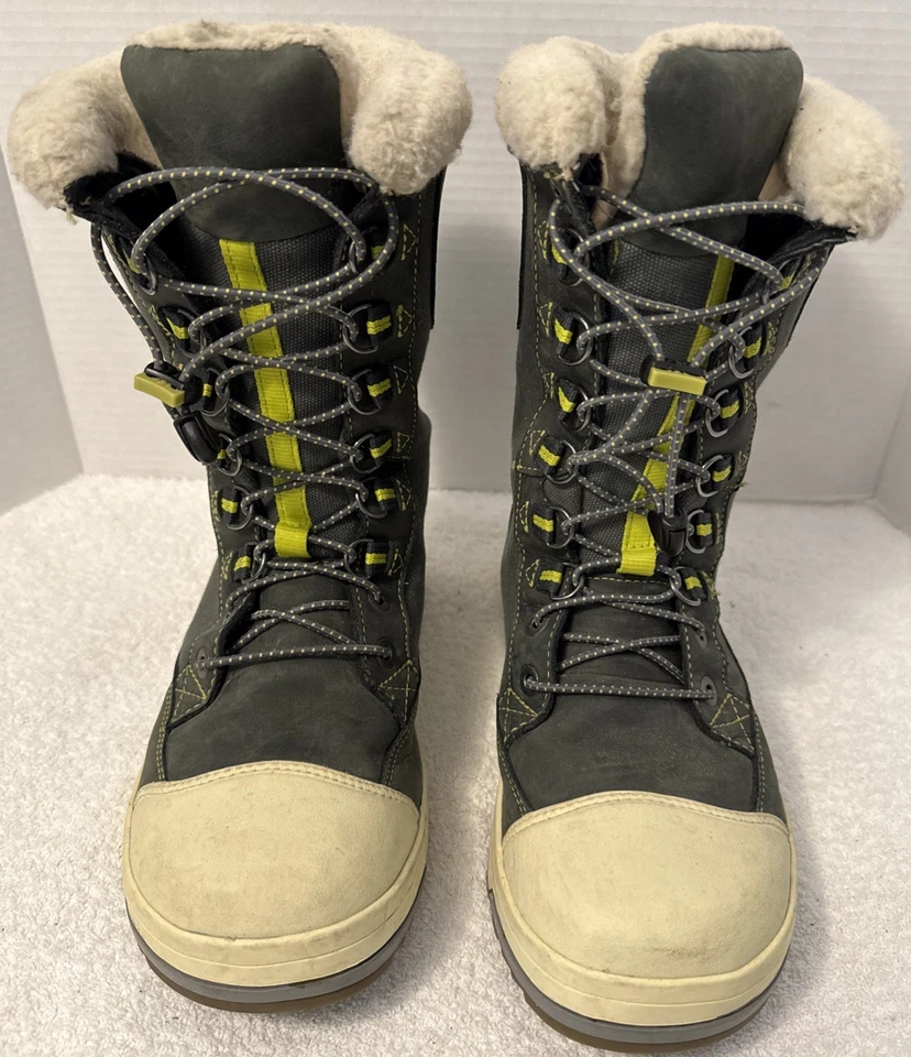 Botas Deportivas Keendry Mujer 200g Aisladas Sherpa Borde Caqui Verde Talla 8 Foto 2 de 4