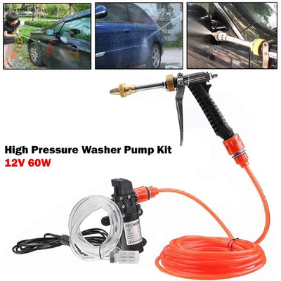 #ad Portable 12V Water Jet Spray Gun 160PSI Car Marine Deck Washer Pump Kit $126.02
