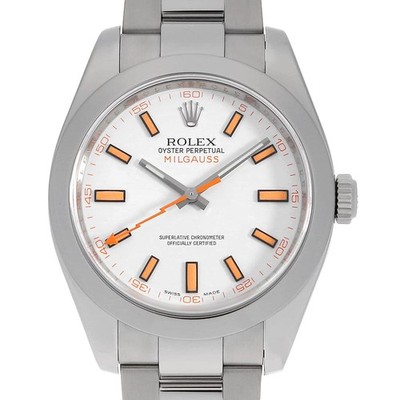 ROLEX Milgauss 116400 weiß V Nummer gebraucht Herren
