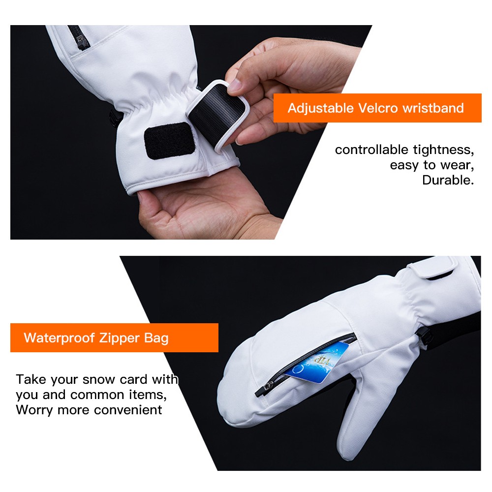Snowboard Mittens For Women Men Waterproof Ski Touchscreen Snow Fo