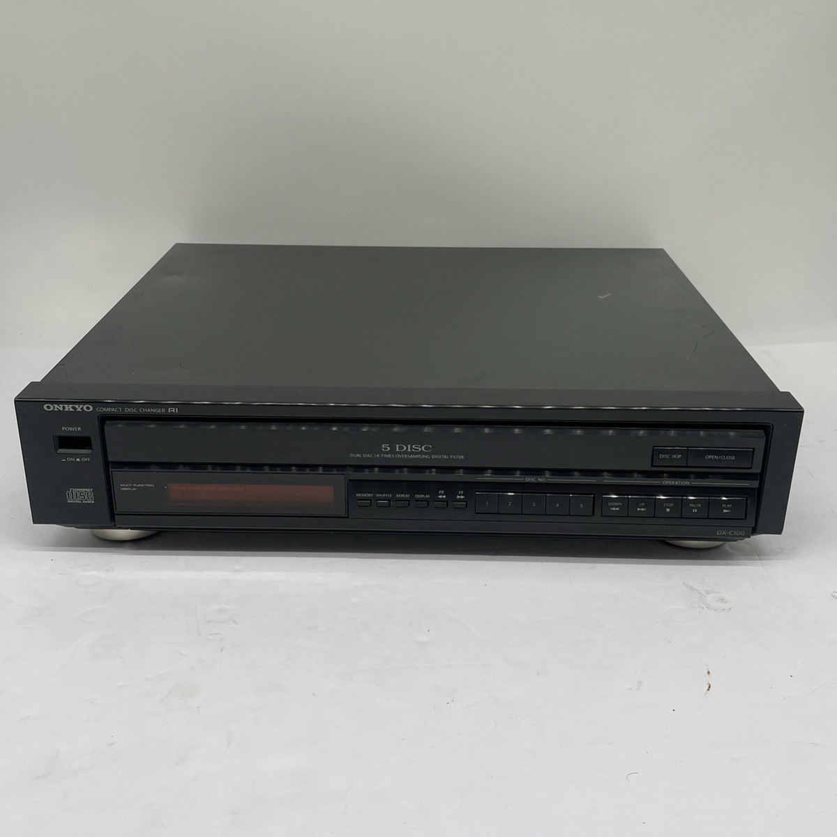 Onkyo DX-C200 w/ Remote Compact 5 Disc CD Changer Player Made in
