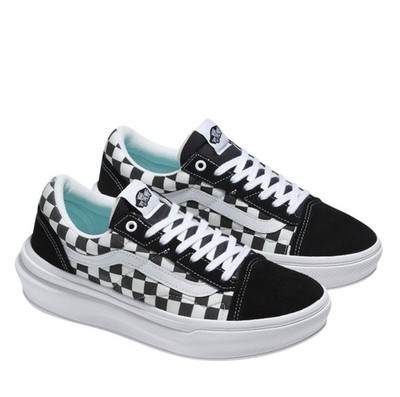 NIB Vans Men 12 ComfyCush Old Skool Overt CC Checkerboard Black White
