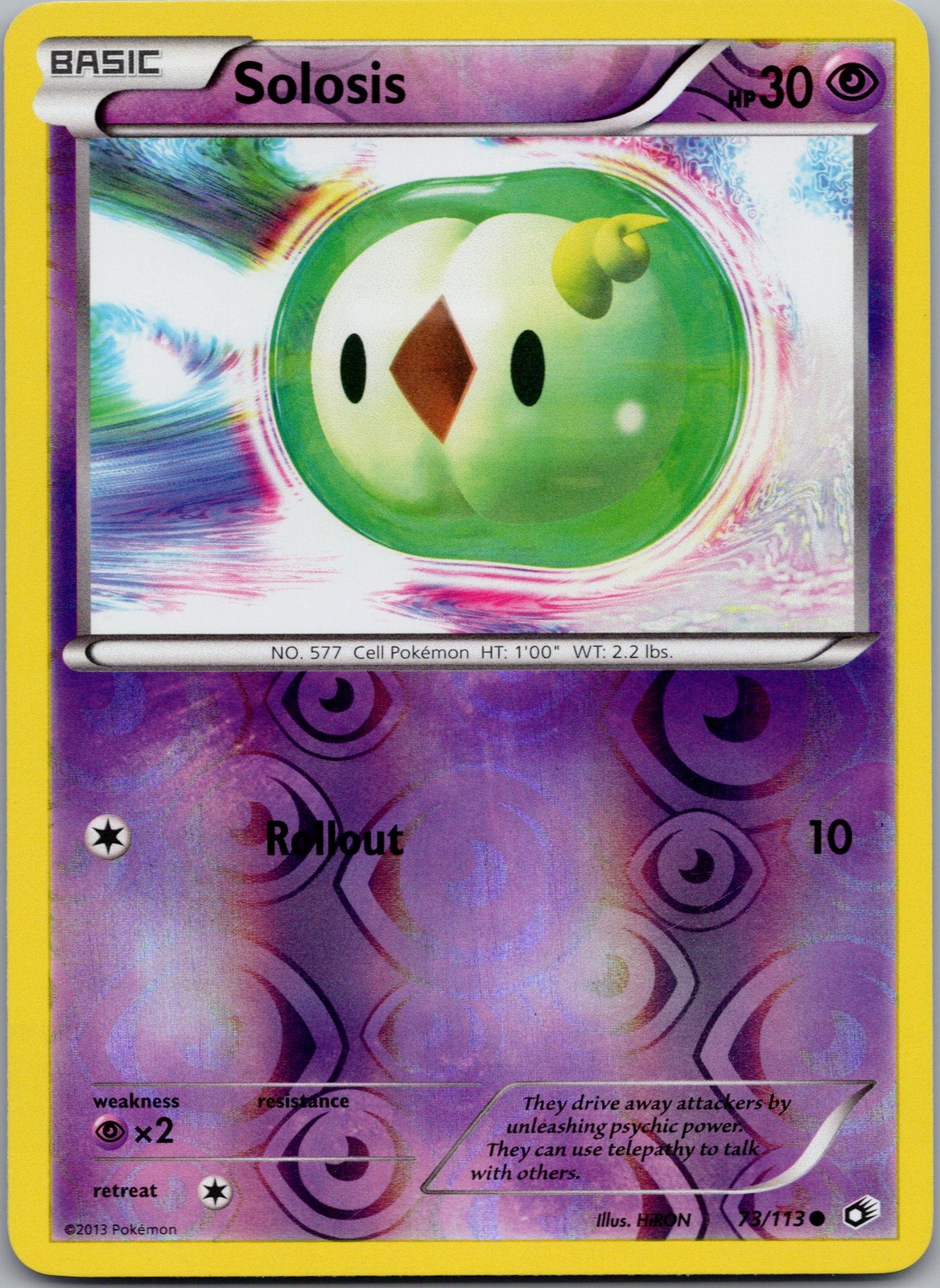 Solosis (73) Reverse Holo Common Legendary Treasures 73/113 NM