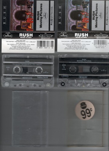 Rush 4 Cassette Lot Moving Pictures x 2 Signals 2112 EX Prog Rock - Picture 3 of 3
