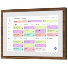 10.1 Inch Digital Calendar Chore Chart with 10.1 Inch Stylish Wooden