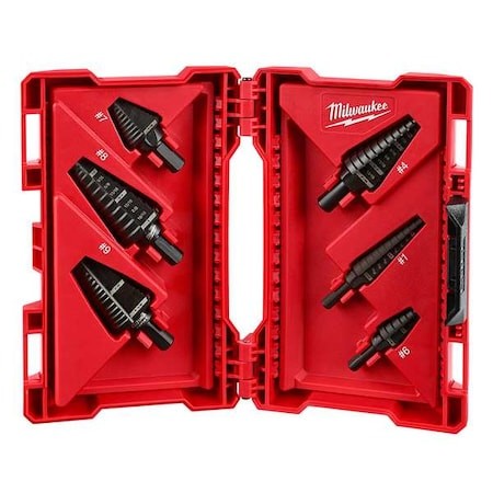 Milwaukee Tool 48-89-9224 Step Drill Bit Set, High Speed Steel, Black Oxide,